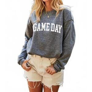 NEW OAT COLLECTIVE baylor game day graphic sweatshirt in dark grey